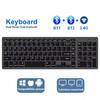 Двухрежимная клавиатура TWO Bluetooth-клавиатура 2.4G беспроводная клавиатура 102 клавиши Перезаряжаемая клавиатура Для ПК Android Windows macOS