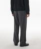 MUSINSA STANDARD Brushed Two-Tuck Wide Hidden Elastic Waist Slacks [Gunmetal]