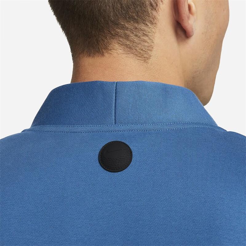 Nike Свитер мужской Dri-FIT Standard Issue с вышивкой логотипа, однотонный, синий FB5464-457
