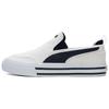 Puma Кеды Court Classic на резинке вулканизированные Белый Темно-синий Унисекс 400216-01