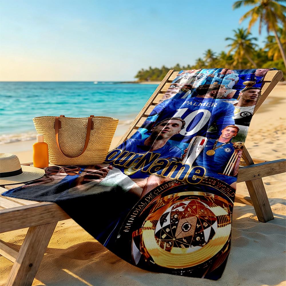 Chelsea Fc Customize Your Name Beach Towel Quickdry Soft Microfiber Portable For Swimmingbeachcamping Travel Beach Accessoriesgym