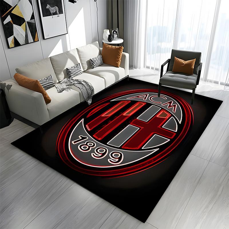 AC Milan Logo Design Rug Patterned carpet a non slip rug suitable for all seasons and any setting, gift