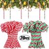 Christmas Candy Canes Ornaments Xmas Tree Hanging Pendant 2024 Merry Christmas Decorations For Home Navidad Natal New Year Gifts