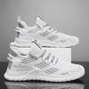 Men's Shoes Summer Breathable Fly-woven Sports Running Shoes Trend with Students Sports Shoes Soft-soled Work Shoes