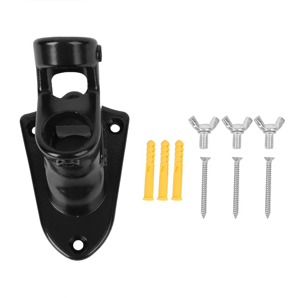 Кронштейн для крепления флагштока из нержавеющей стали, опорное основание, аксессуар для флагов, черный