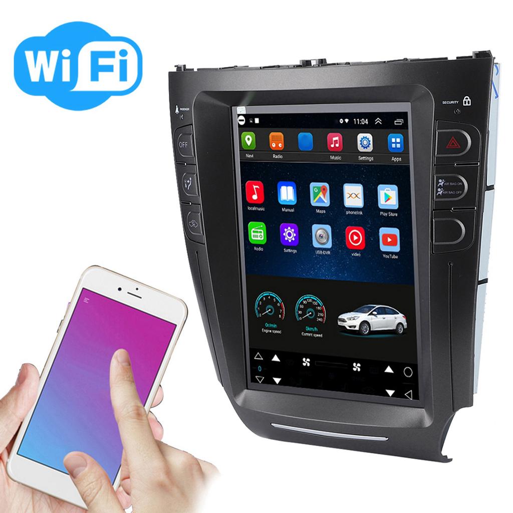 10,4-дюймовая автомобильная стереосистема GPS-навигации, портретная ориентация, подходит для IS200 IS250 IS300 IS350 2005?2012