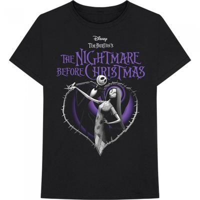 Nightmare Before Christmas Футболка унисекс для взрослых с рисунком сердца