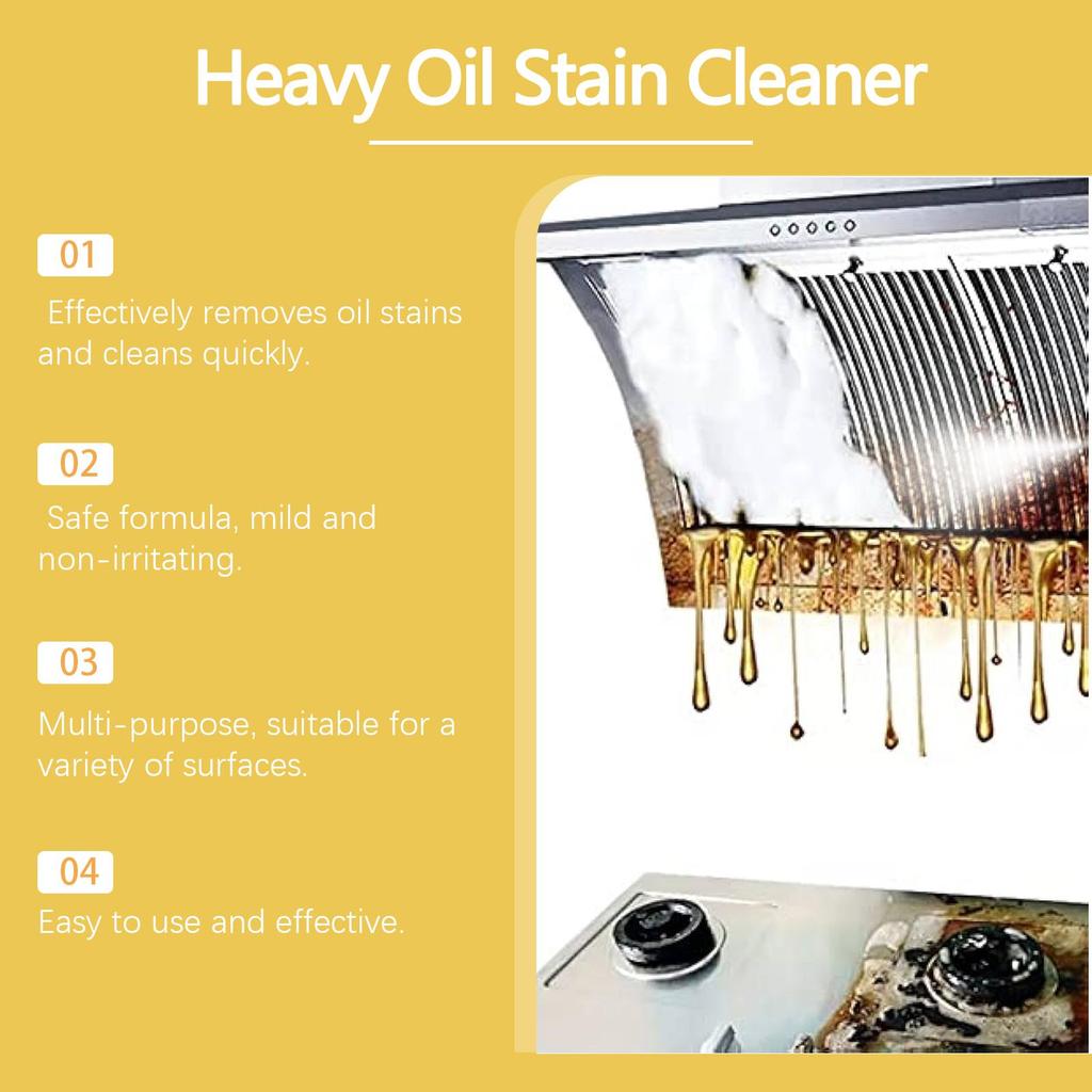 237ml Jaysuing Kitchen Heavy Duty Cleaner Multi-Purpose Cleaning Spray for Grease Stove Range Hood Removes Burnt-On Oil Stainless Steel Safe