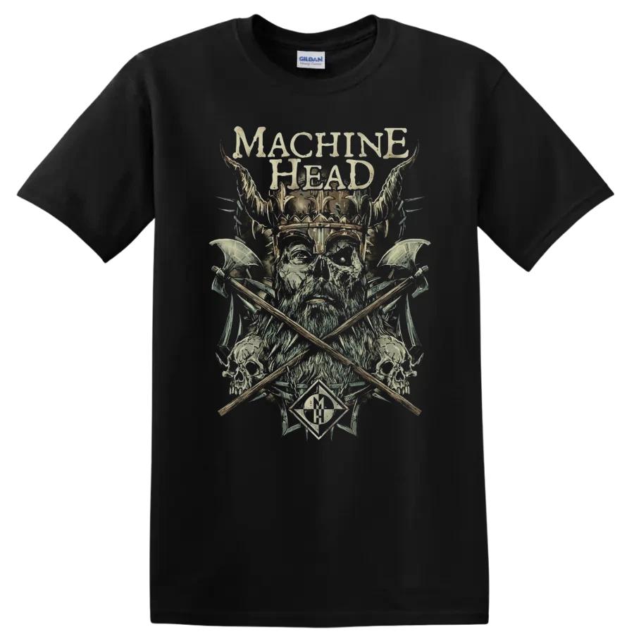 Machine Head Skull Warrior Metal Rock T Shirt Vintage Graphic Tee