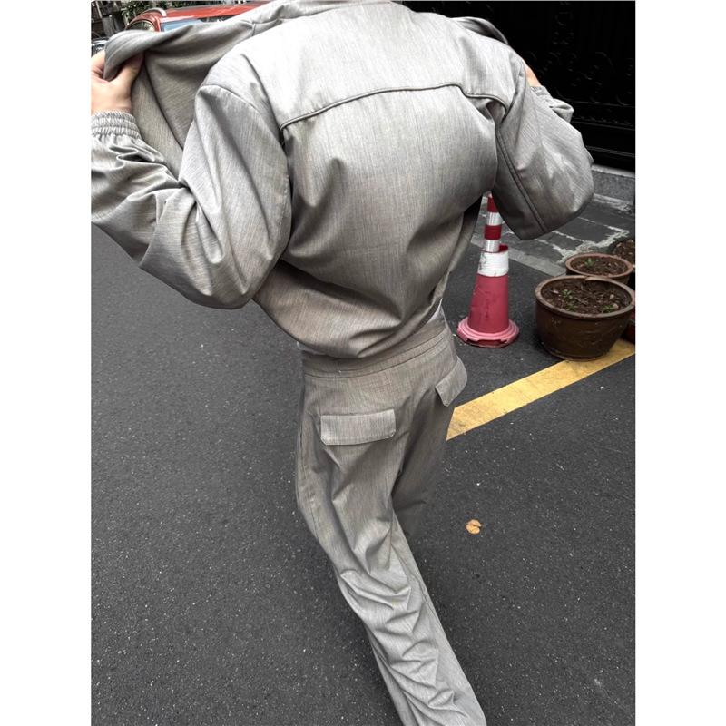 Summer light linen pattern casual pleated loose kasaya'zazen 'trousers breathable old money wind wide leg trousers