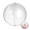 FRCOLOR 20cm Plastic Christmas Ornament Clear Hanging Storage Ball, Capsule, Hollow, DIY, Fillable, Confetti, Sphere, Fireplace, Decoration,