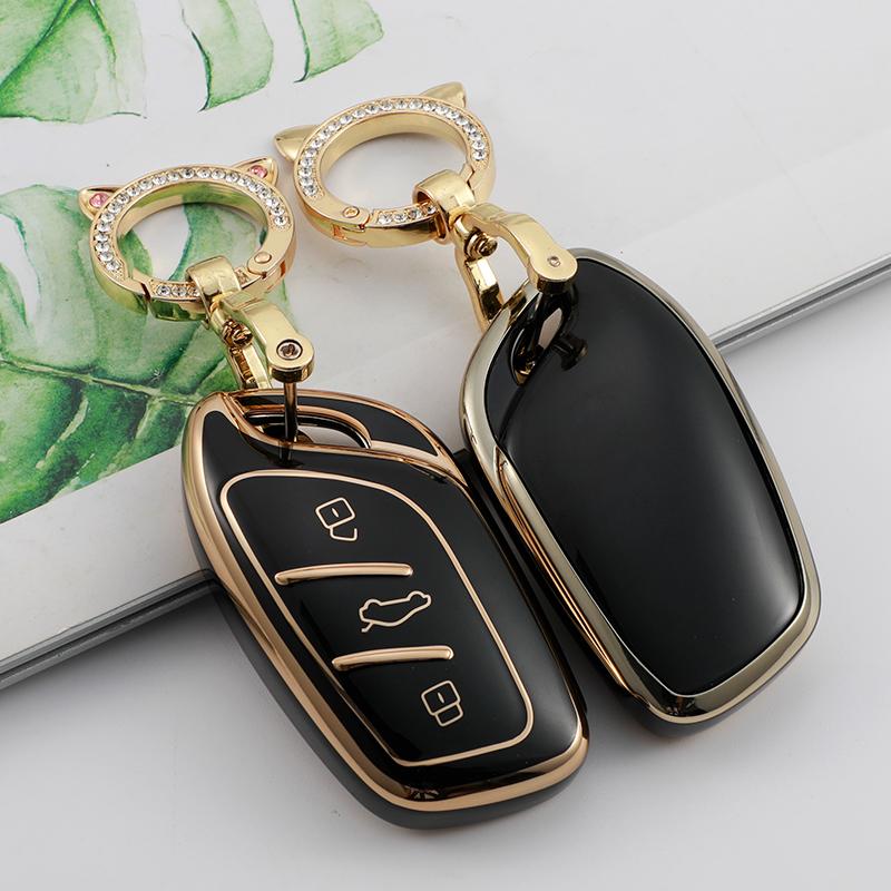 Мягкий чехол-брелок из ТПУ для автомобильного ключа Saic MG ZS EV MG6 EZS HS EHS 2019-2022 Roewe RX5 I6 I5 RX3 RX8 ERX5 MG5 Автоаксессуары