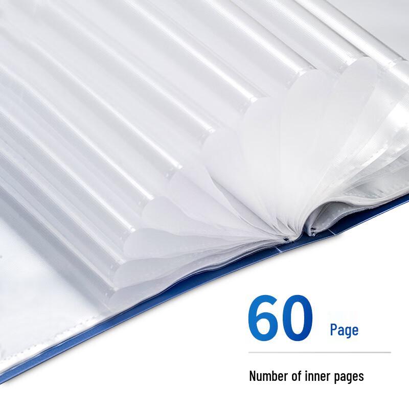 Deli A4 60-Page Pocket File Folder, 6-Pack