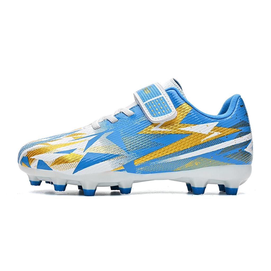 Children'S Football Shoes Velcro Men'S And Women'S Outdoor Ag Grass Anti-Skid Professional Game Training Football Shoes