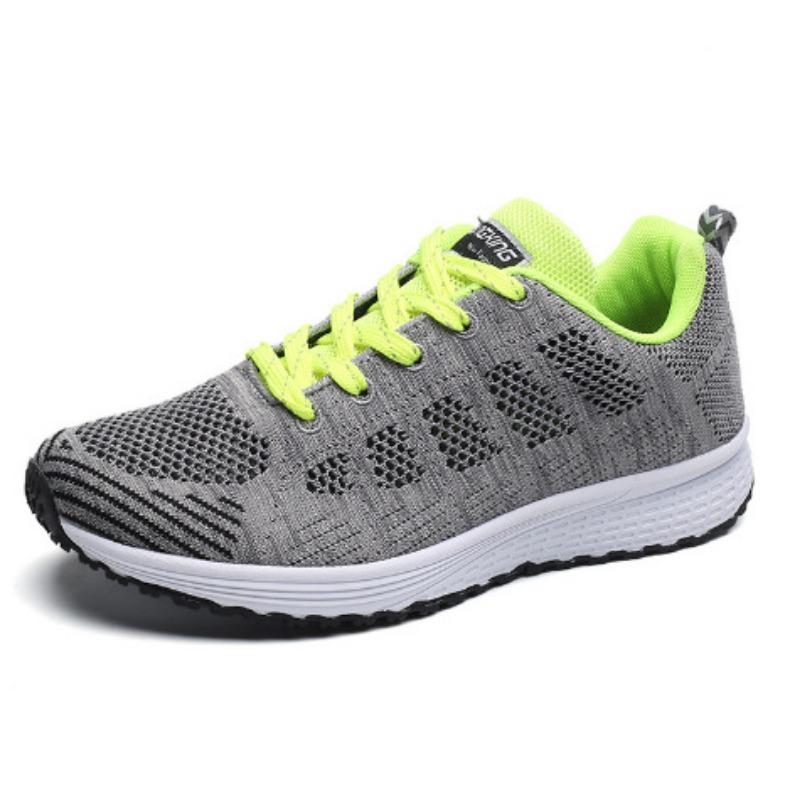 Летняя сетчатая спортивная обувь для пар, сетчатые кроссовки для бега, повседневная мужская и женская обувь для бега