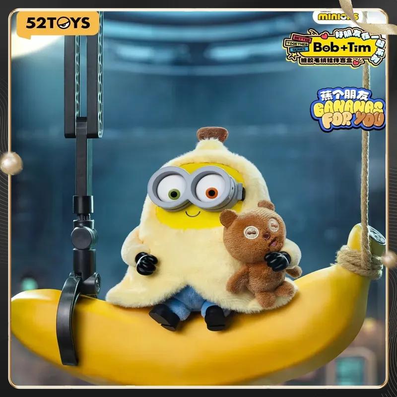 100% Оригинальный 52TOYS Миньоны Боб Плюс Тим Друзья Вместе Серия Сюрприз Плюшевая Подвеска Кукла Игрушка Подарок Разработан Для Детей