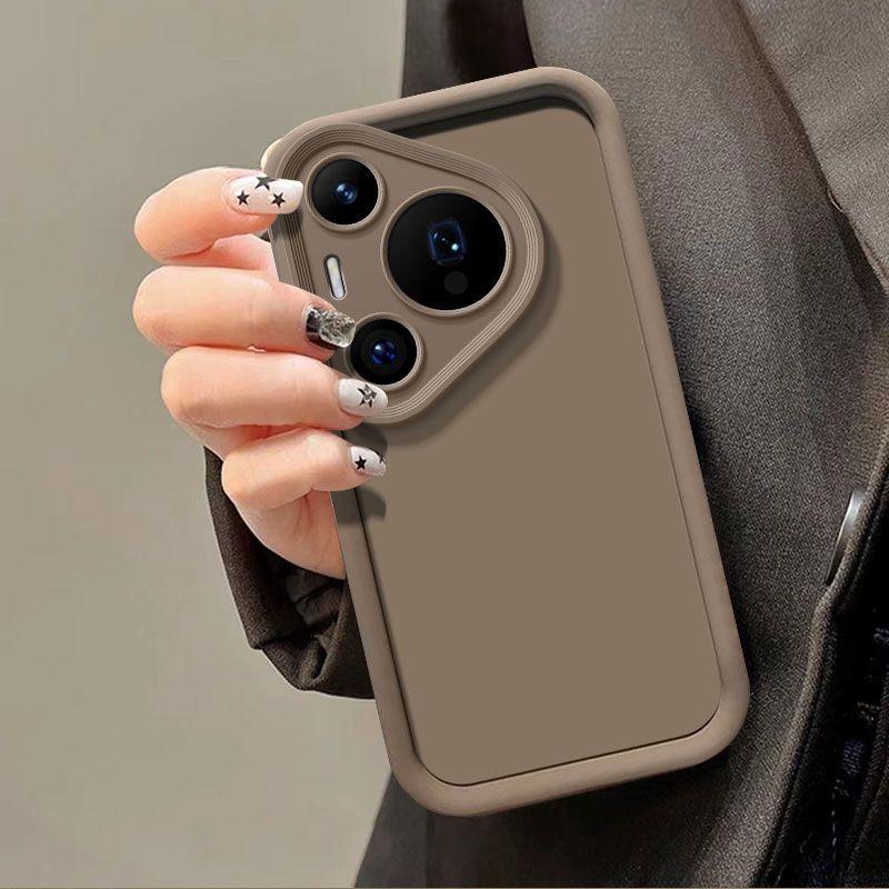 Чехол для Huawei Pura 70 Чехол для телефона Huawei Pura 70 Pro ADY-LX9 HBN-LX9 Матовая задняя крышка + защита от ощущений кожи Противоударные чехлы