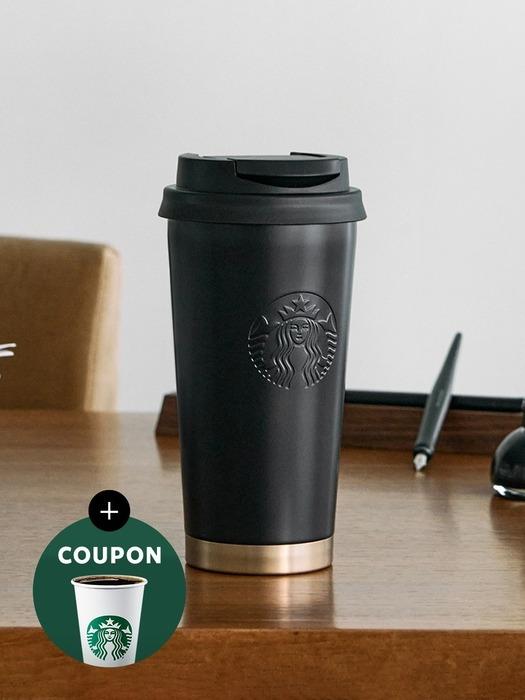 Стакан Starbucks SS Black Matte Elma, 473 мл