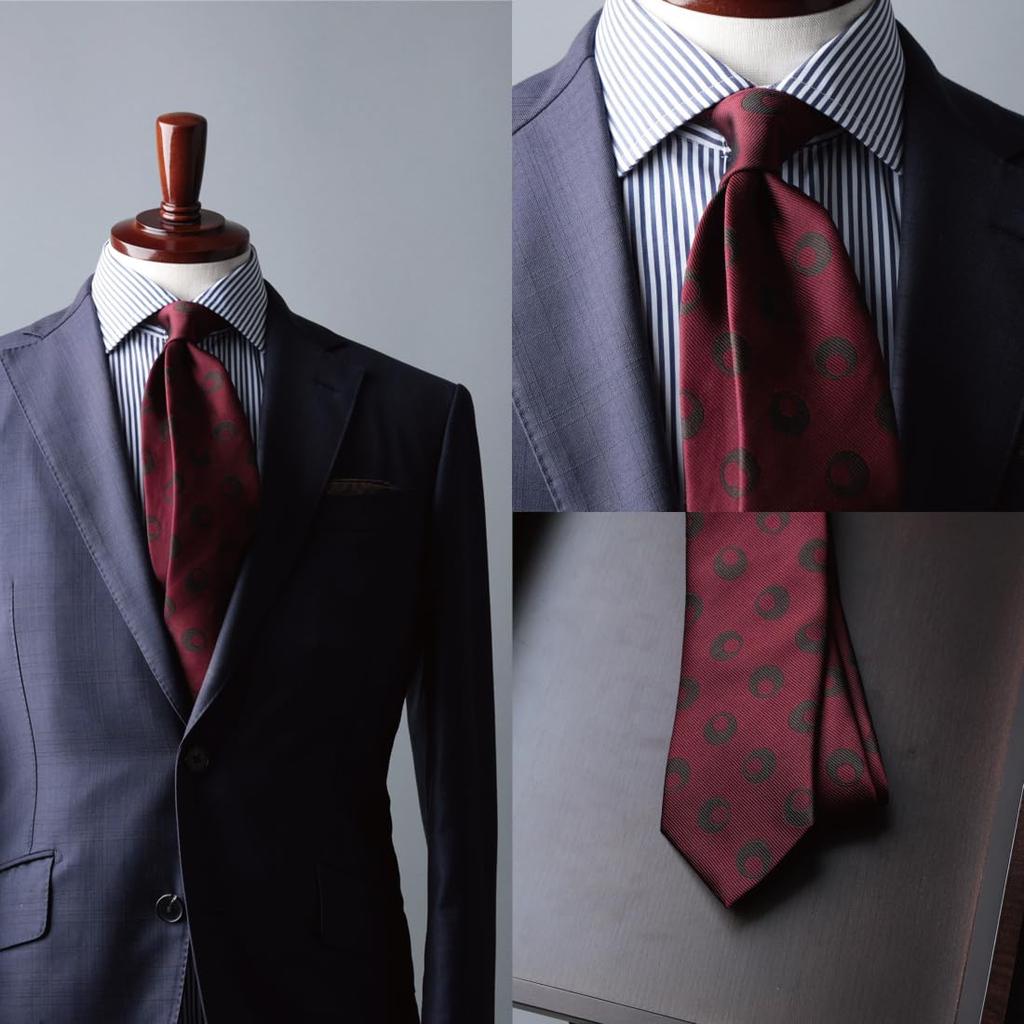 [Y&TAILOR] Галстук, Сделано в Киото, Сделано в Танго, Крупный Узор, Квадратный, Мелкий Узор, Серия с Пейсли-плетением, 100% Шелк, Высококачественный, Сделано в Японии,