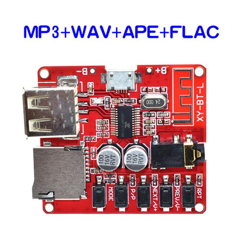 Плата аудиоприемника без потерь Bluetooth, слот для карты памяти TF, DIY декодирование, модифицированный модуль MP3 для автомобильного динамика, аудиоусилитель