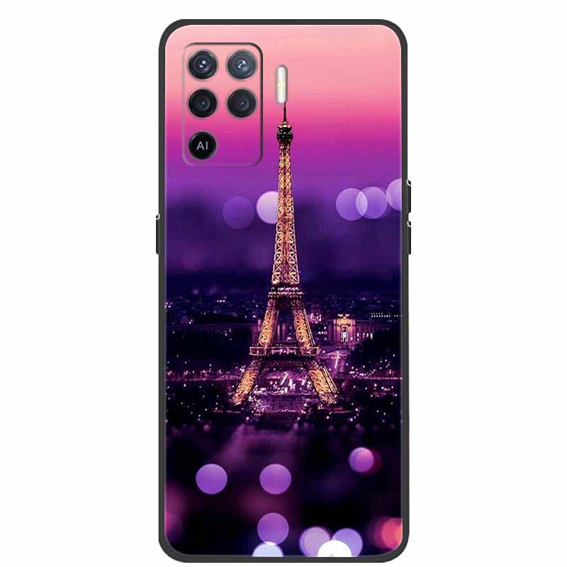 Для чехла OPPO Reno5 Lite Чехол Ударопрочный Мягкий силикон ТПУ Задняя крышка Для телефона Oppo Reno 5Z 5 Lite Чехол 5Lite CPH2205 Fundas