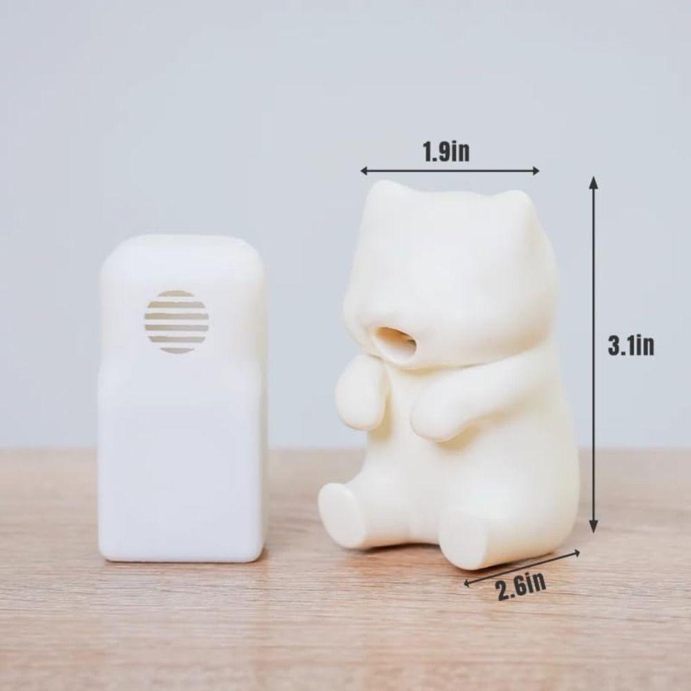 Mini Cat-Shaped Food Cooling Fan USB Rechargeable Food Fan for Coffee Tea Cooling