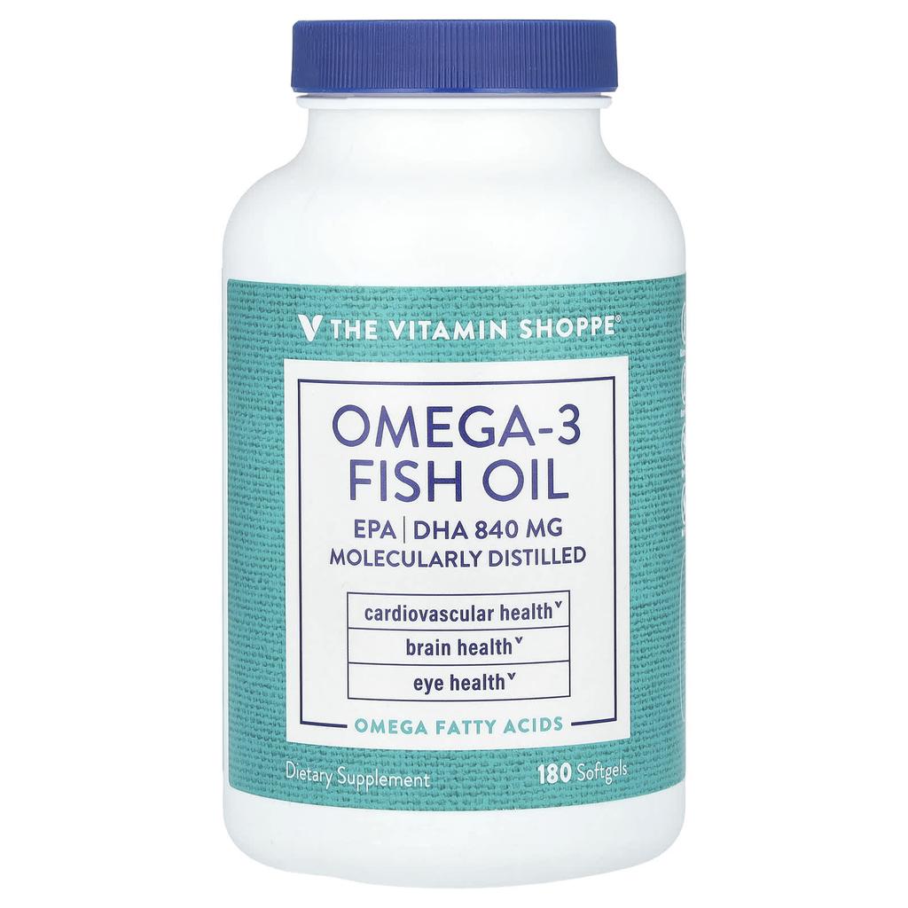 Omega 3 Fish Oil, 1,200Mg, 180 Softgels
