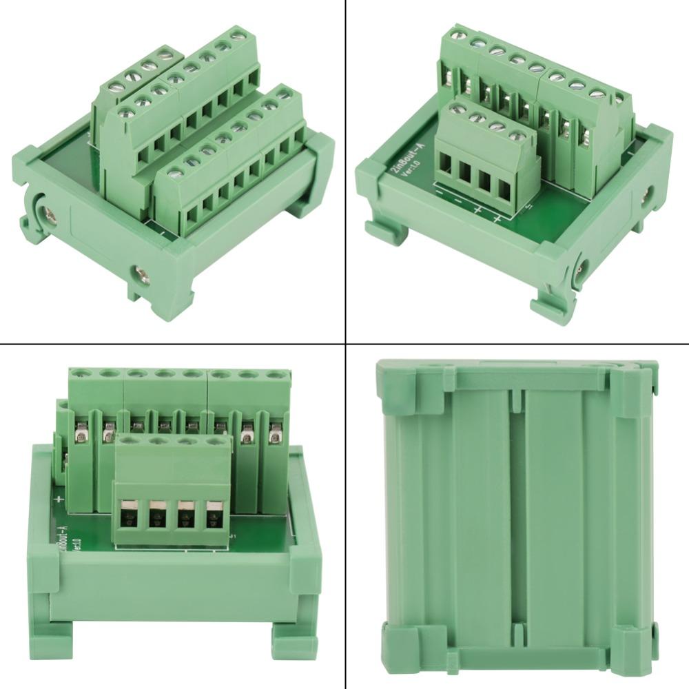 52 *49*46mm Breakout Board 2 In 8 Out Terminal Blocks Module Control Panel Systems