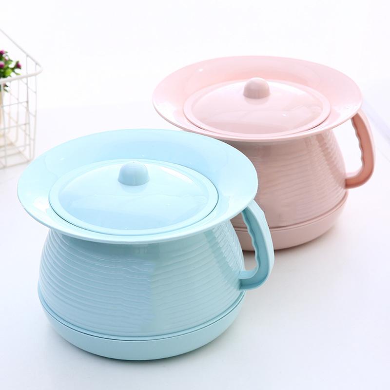 Утолщенная ручная крышка горшок детский пластиковый стульчик для унитаза санитарная плевательница портативный съемный туалет детский ночной горшок