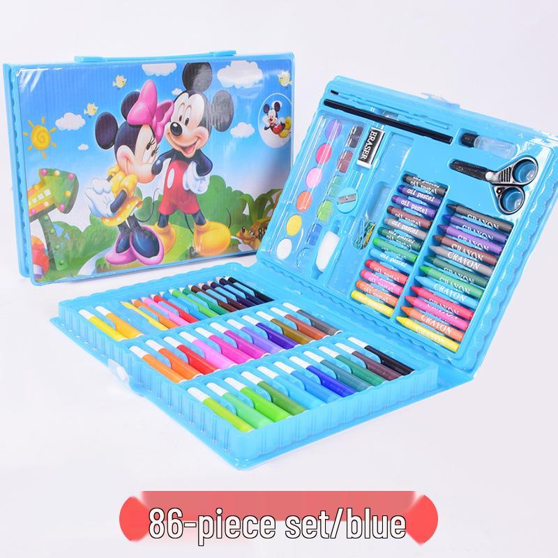 Детский набор для творчества: Акварельные ручки, масляная пастель, восковые мелки, кисти для детского сада и начальной школы