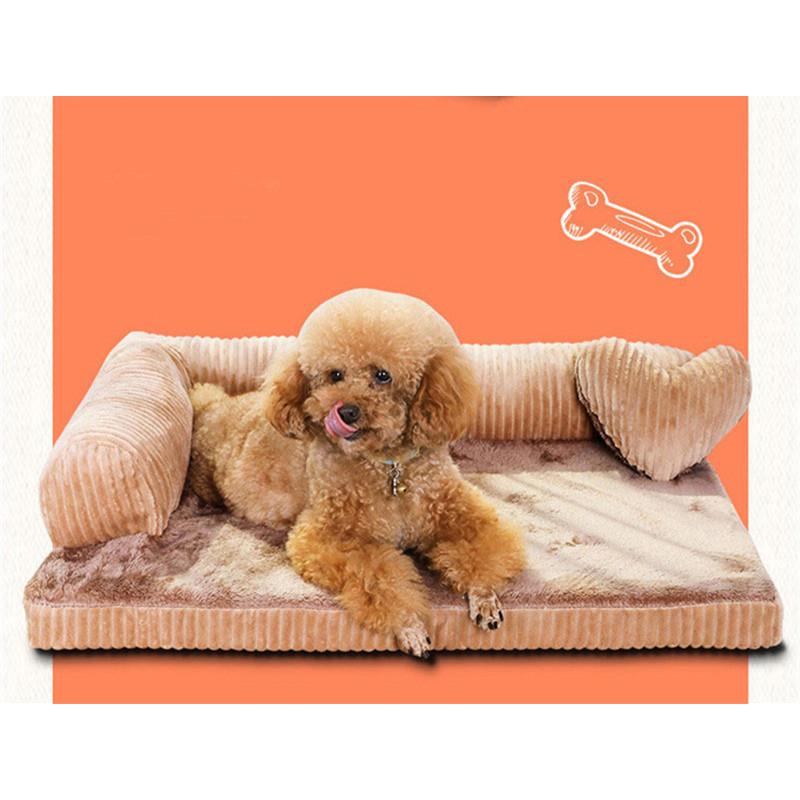 Кровать для собак для больших собак, домик для домашних животных, коврик для дивана, съемный уютный теплый коврик-гнездо, кровать для питомника, мягкая подушка для домашних животных, кошек, щенков для хаски, лабрадора