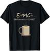 E=MC2 Забавная Научная Кофе Энергия Кофе с Молоком Подарок Футболка Мужская Женская Футболки Топ