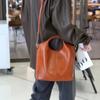 Сумка из натуральной кожи женская сумка большой емкости Premium Sense Bucket Bag Everything Commuter Soft Bag