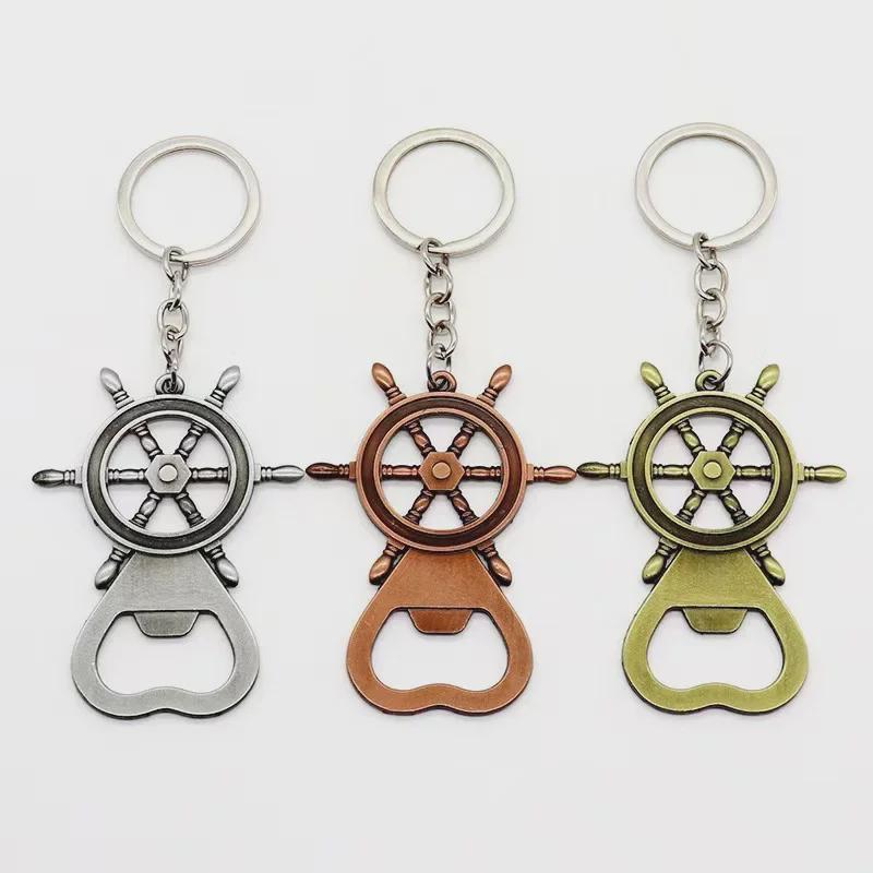 Персонализированный брелок-открывалка для бутылок из сплава руля - автомобильный аксессуар и кулон для рюкзака в подарок