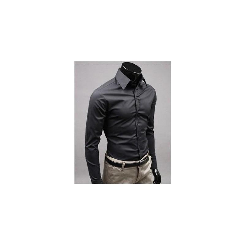 Classic Mens Dress Shirt With Wrinklefree Cotton Blend For Business And Casual Wear
