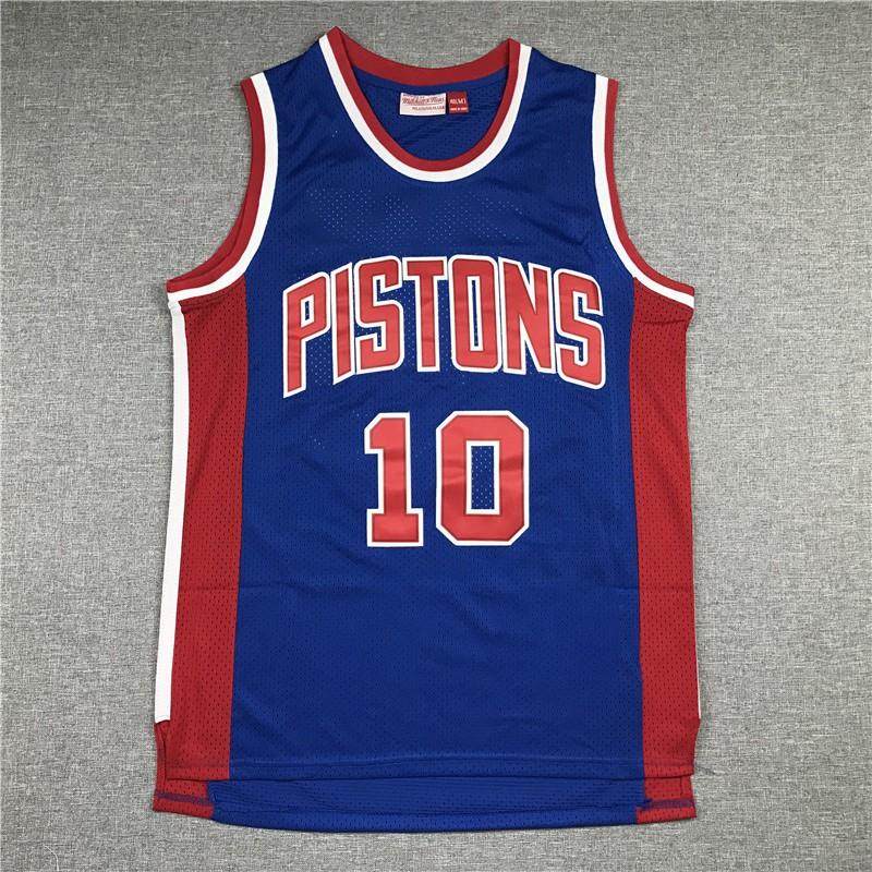 Mens Detroit Pistons Basketball Jersey With Embroidered Name Number - Rose 25 Griffin 33 Drummond 0 Thomas 10 Rodman