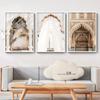 Modern Posters Canvas Painting Moroccan Mosque Building Arch Door Wall Art Print Picture Living Room Interior Home Decorative