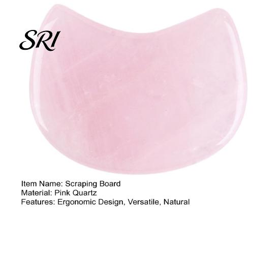Sensitive Skin Gua Sha Pink Quartz Scraping Board Cat Head Shape Facial Massage Tool for Lifting Jawline Contour Massager Firming V-Face Line Relieves
