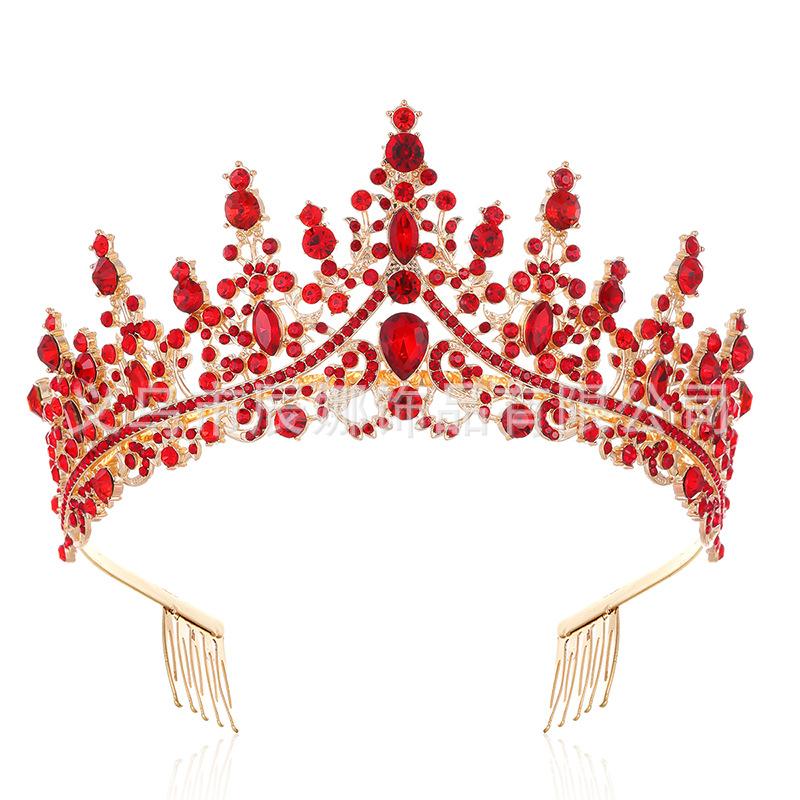 Свадебная Корона, женская повязка на голову, свадебный головной убор принцессы для взрослых, танцевальная вечеринка, корона, аксессуары для волос со стразами