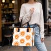 Cute Sun Print Tote Bag Casual Large Capacity Reusable Shopping Handbag for Daily Use