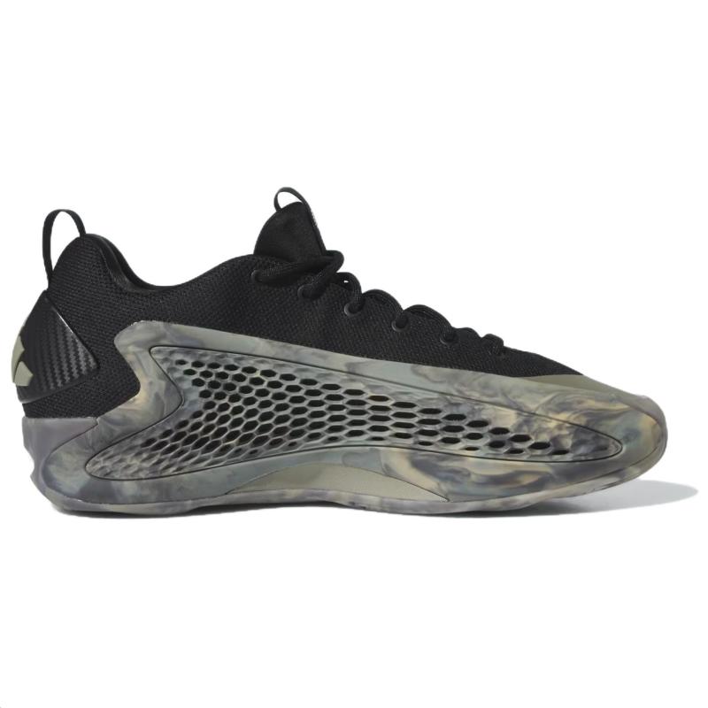 adidas АЕ. 1 Низкие кроссовки для баскетбола 'MX Grey' с поддержкой, мужские Ascend, черные камуфляжные кроссовки JI4066