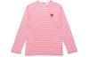 CDG Play Футболки Мужские Розовые С Круглым Вырезом Умеренный Прямой Крой AZ-T278-051-3