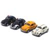 Miniature Simulation Back Car Model Diecast Alloy Pull Taxi Toy with Opening Door 0.0638888888888889 Scale Retro Car