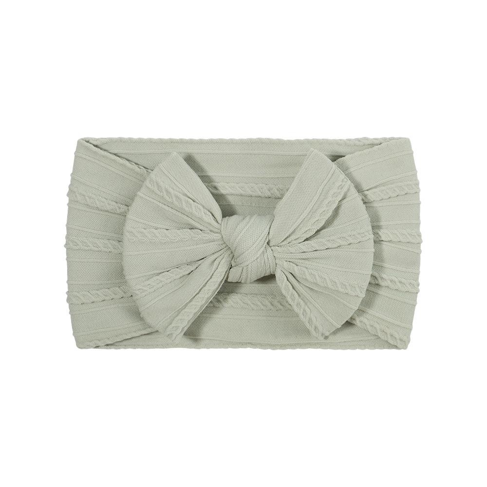 Детская повязка на голову, Эластичная повязка с широким краем и бантом