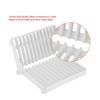 Home Kitchen Foldable Dish Plate Drying Rack Organizer Drainer Cutlery Plastic Storage Holder