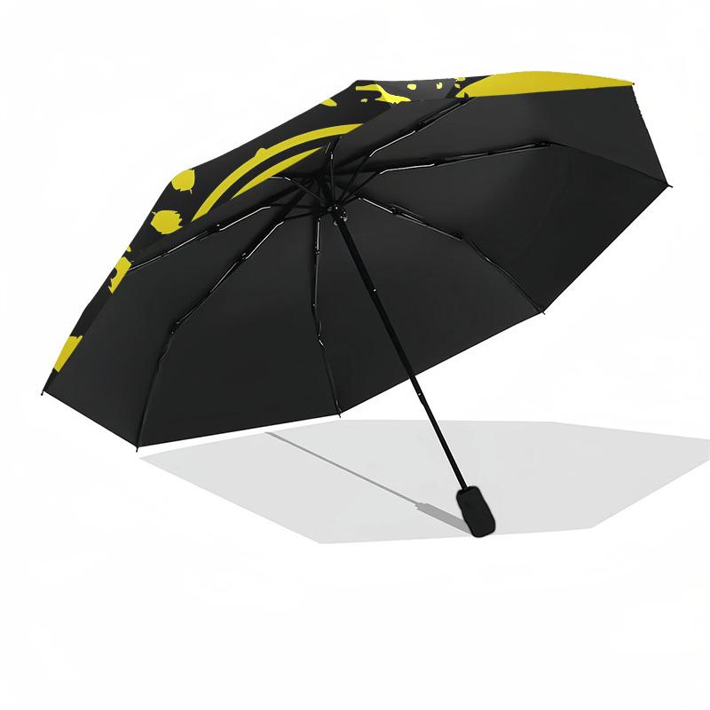 BVB, Dortmund Automatic Opening and Closing, 8 rib Structure Portable Umbrella, Suitable for Men and Women in All Seasons Perfect Gift for