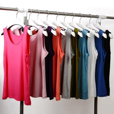 Сексуальный жилет без рукавов, женский однотонный тонкий камзол, женская летняя футболка на бретельках с круглым вырезом