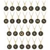 Cross-Border Gold Letter Pendant Titanium Steel Necklace