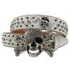 Inlaid Rhinestone Belt for Men and Women Inlaid with Fashionable and Versatile Hip-hop Punk Personality Rock Trend Belt for Men and Women