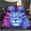 3D Print Wolves God Beding Set Set Usa King Quen Double Ful Twin Single Sized Dimensions Polyester Comfortable Quilt Cover Set